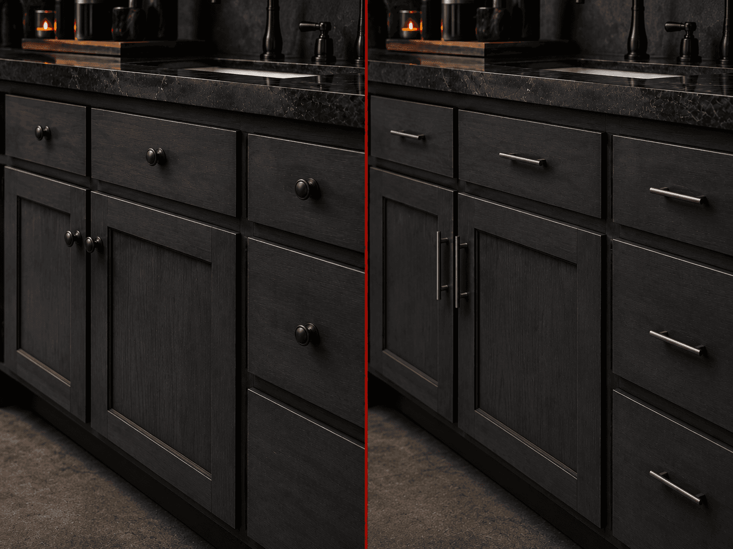 Cabinet hardware upgrade